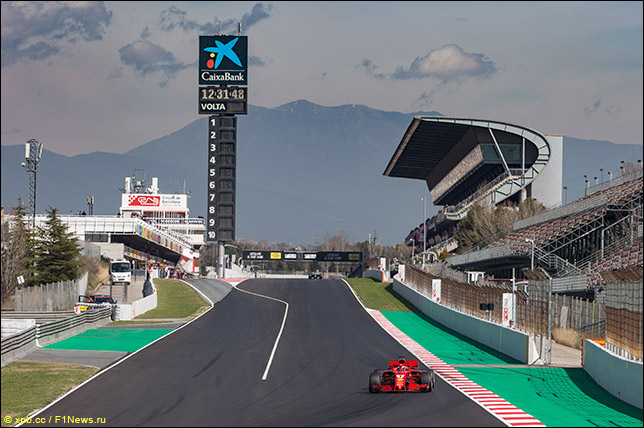 Кими Райкконен в финальный день тестов в Барселоне