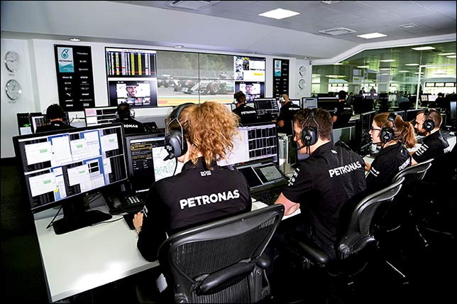 Тактическая комната Mercedes в Брэкли