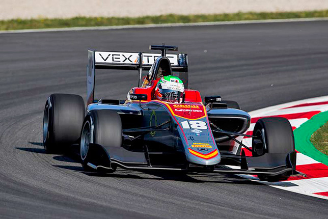 Леонардо Пульчини на трассе в Барселоне