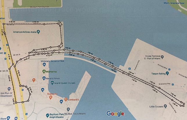 Проект трассы в Майами