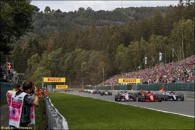 Старт Гран При Бельгии