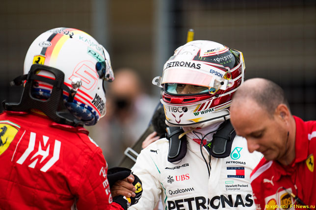 Себастьян Феттель и Льюис Хэмилтон