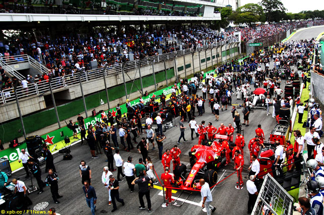 Стартовое поле в Бразилии