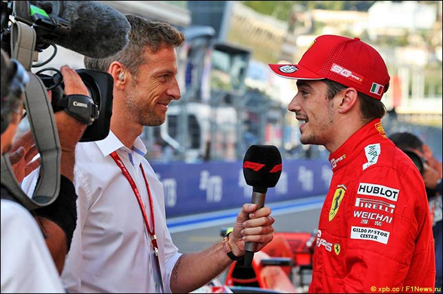 Интервью после квалификации. Дженсон Баттон и Шарль леклер