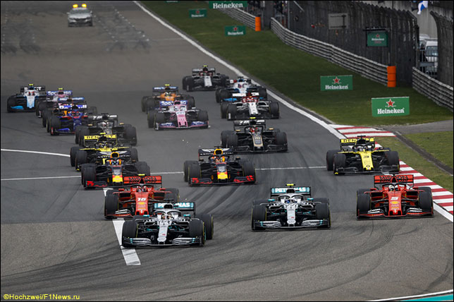 Старт Гран При Китая 2019