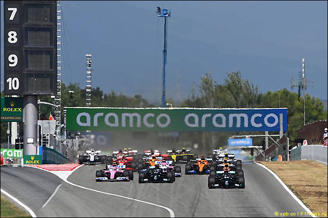 Старт Гран При Испании 2020.