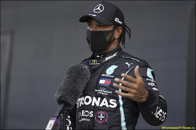 Льюис Хэмилтон на интервью после квалификации