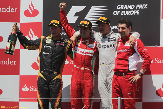 Подиум десятилетия по версии Лео Турини: Гран При Европы 2012 года