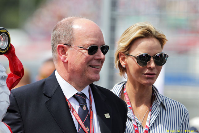 Князь Альбер II  и княгиня Шарлен