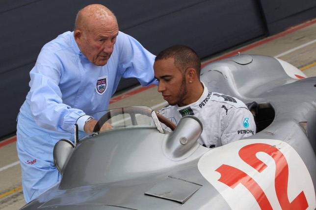 Сэр Стирлинг Мосс и Льюис Хэмилтон, 2013 год