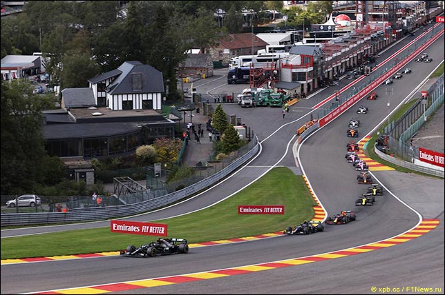 Старт Гран При Бельгии