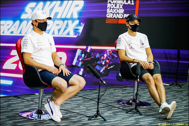 Валттери Боттас и Джордж Расселл