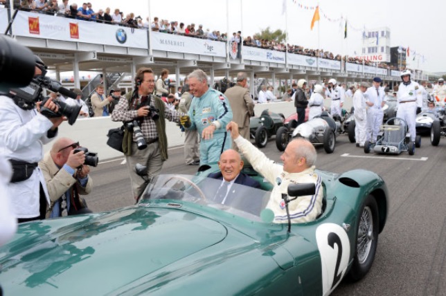 Сэр Стирлинг Мосс и Марк Нопфлер на Фестивале скорости в Гудвуде, 2017 год, фото из Twitter Марка Нопфлера