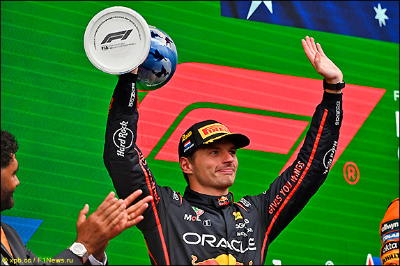 Подиум Гран При Нидерландов. Макс Ферстаппен.