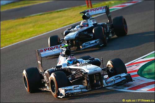 Валттери Боттас и Пастор Мальдонадо