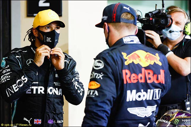 Льюис Хэмилтон и Макс Ферстаппен