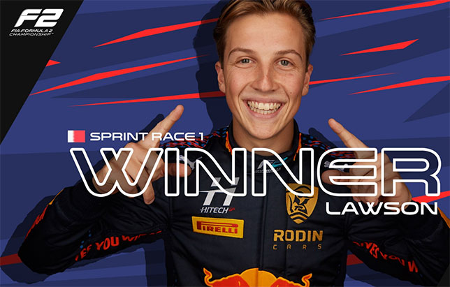 Лиам Лоусон, победитель первого субботнего спринта в Бахрейне