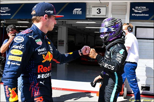 Макс Ферстаппен и Льюис Хэмилтон