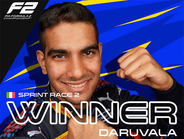 Джехан Дарувала, победитель второй гонки в Монце