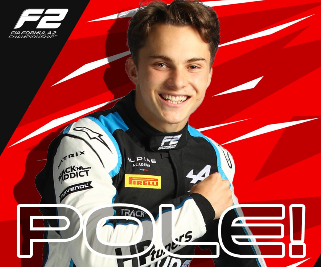 Оскар Пиастри, победитель квалификации Ф2 в Сочи