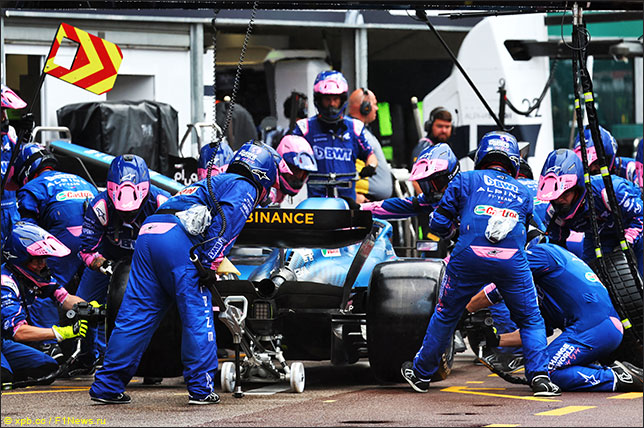 Пит-стоп Фернандо Алонсо