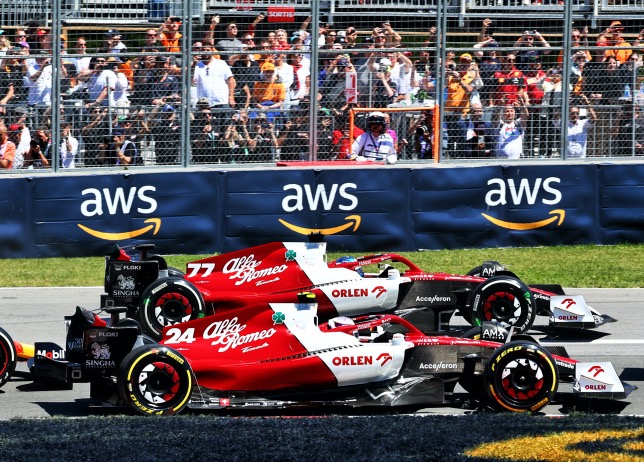 Машины швейцарской команды на трассе в Монреале, фото XPB