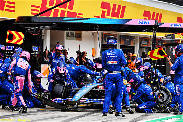 Пит-стоп Фернандо Алонсо