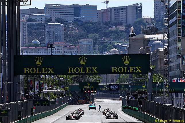 Стартовое поле Гран При Азербайджана