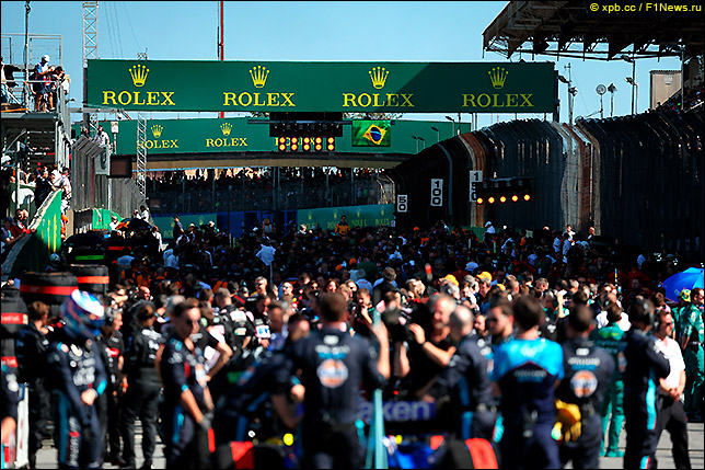 Стартовое поле Гран При Сан-Паулу