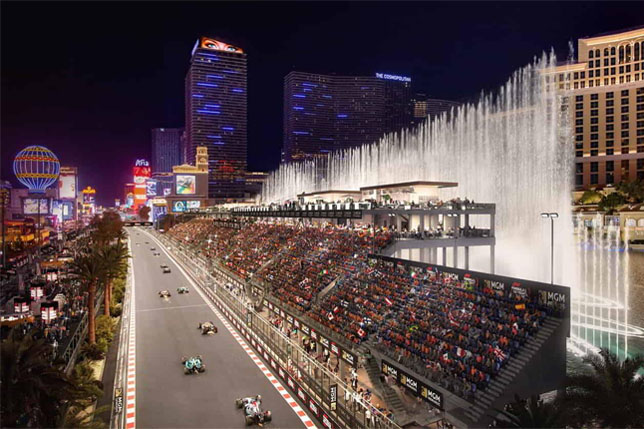 Трибуны в Лас-Вегасе, рендер организаторов