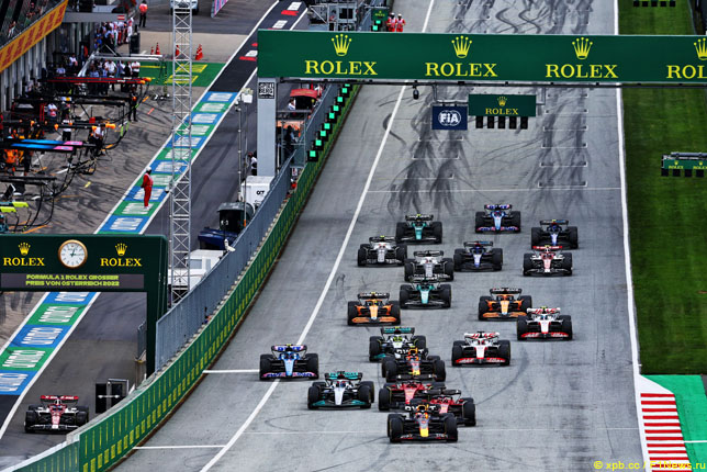 Старт Гран При Австрии, 2022 год