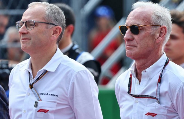 Грег Маффей (справа) и Стефано Доменикали, президент Формулы 1, фото XPB