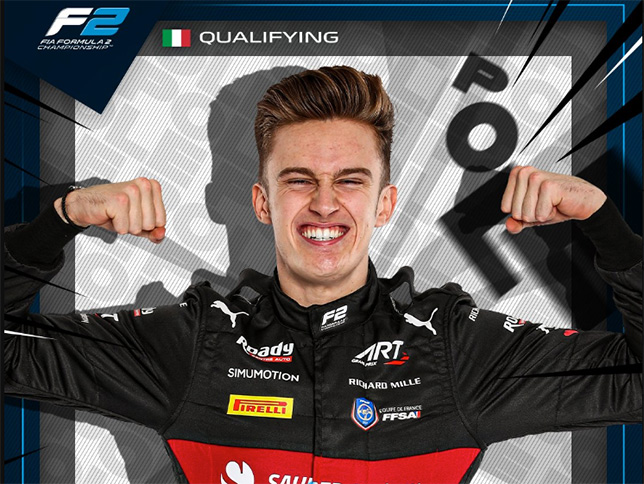 Тео Пуршер, победитель квалификации Ф2 в Монце, фото пресс-службы Формулы 2