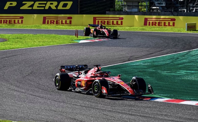 Машины Скудерии на трассе в Сузуке, фото пресс-службы Ferrari