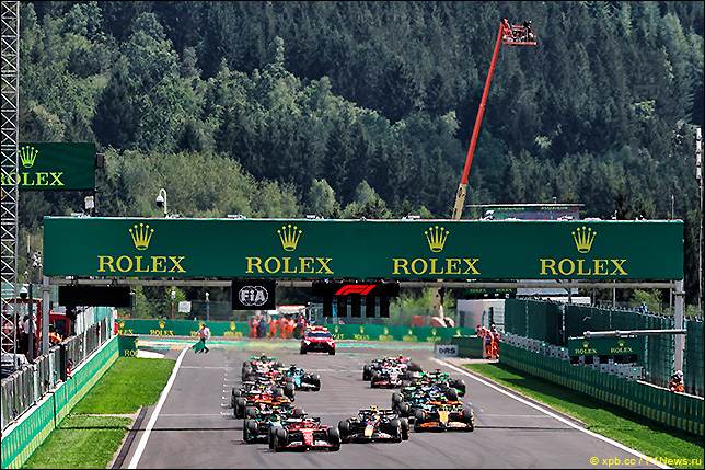 Старт Гран При Бельгии 2024