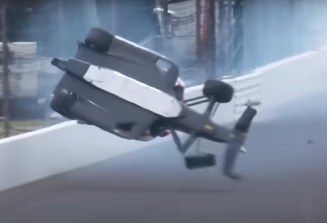 Машина Нолана Зигеля взмывает в воздух