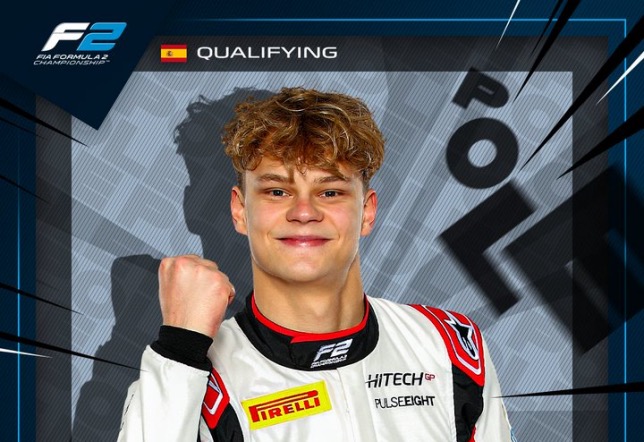 Пауль Арон, победитель квалификации в Барселоне, фото Формулы 2