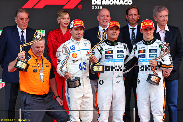 Подиум гран При Монако