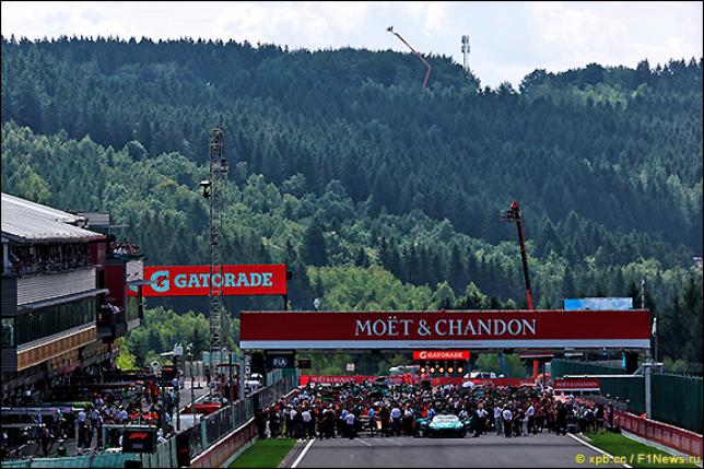 Стартовое поле Гран При Бельгии 2025