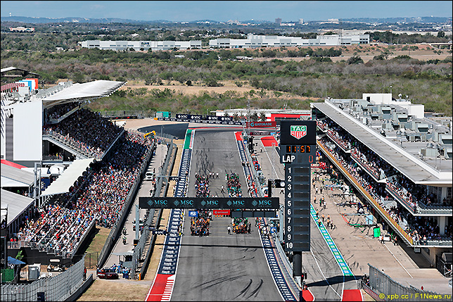 Стартовое поле Гран При США 2025