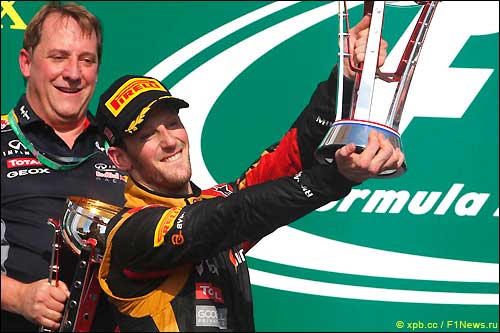 Подиум Гран При США 2013. Роман Грожан