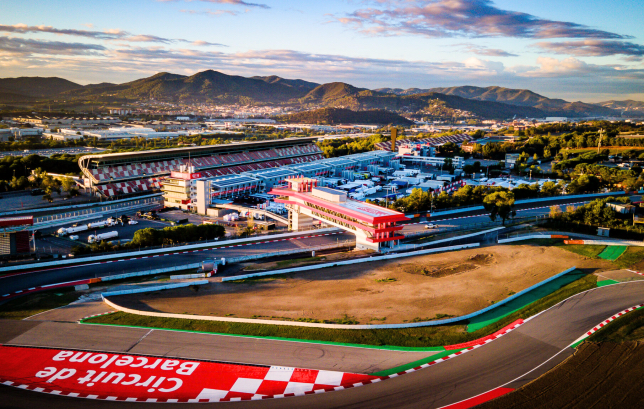 Вид на автодром с воздуха, фото Circuit de Barcelona-Catalunya
