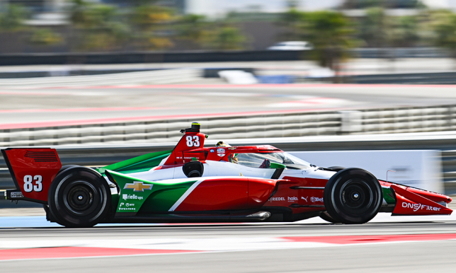 Роберт Шварцман за рулём машины Prema Racing, фото пресс-службы IndyCar