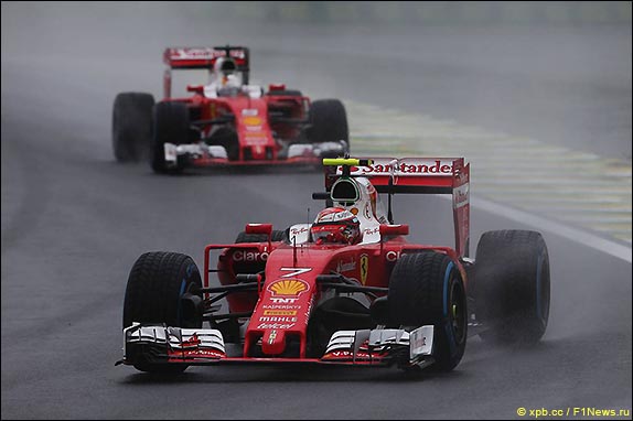 Кими Райкконен и Себастьян Феттель