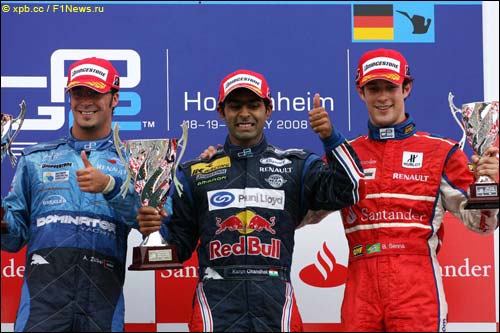 Андреас Цубер, Карун Чандхок и Бруно Сенна