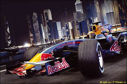 Гран При Сингапура. Иллюстрация художников Red Bull