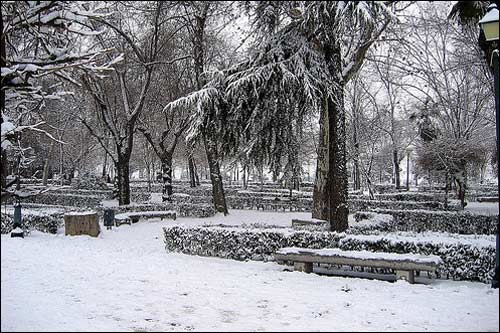 Холодная зима в Испании