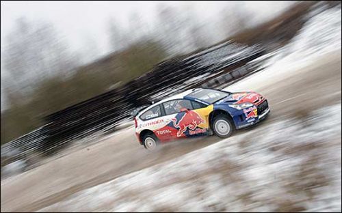 Кими Райккоен на на тестах Citroen Junior Team