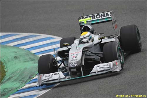 Нико Росберг на тестах в Хересе