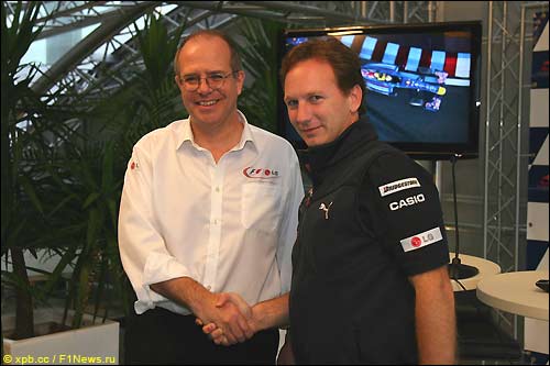 Дермот Боден и Кристиан Хорнер